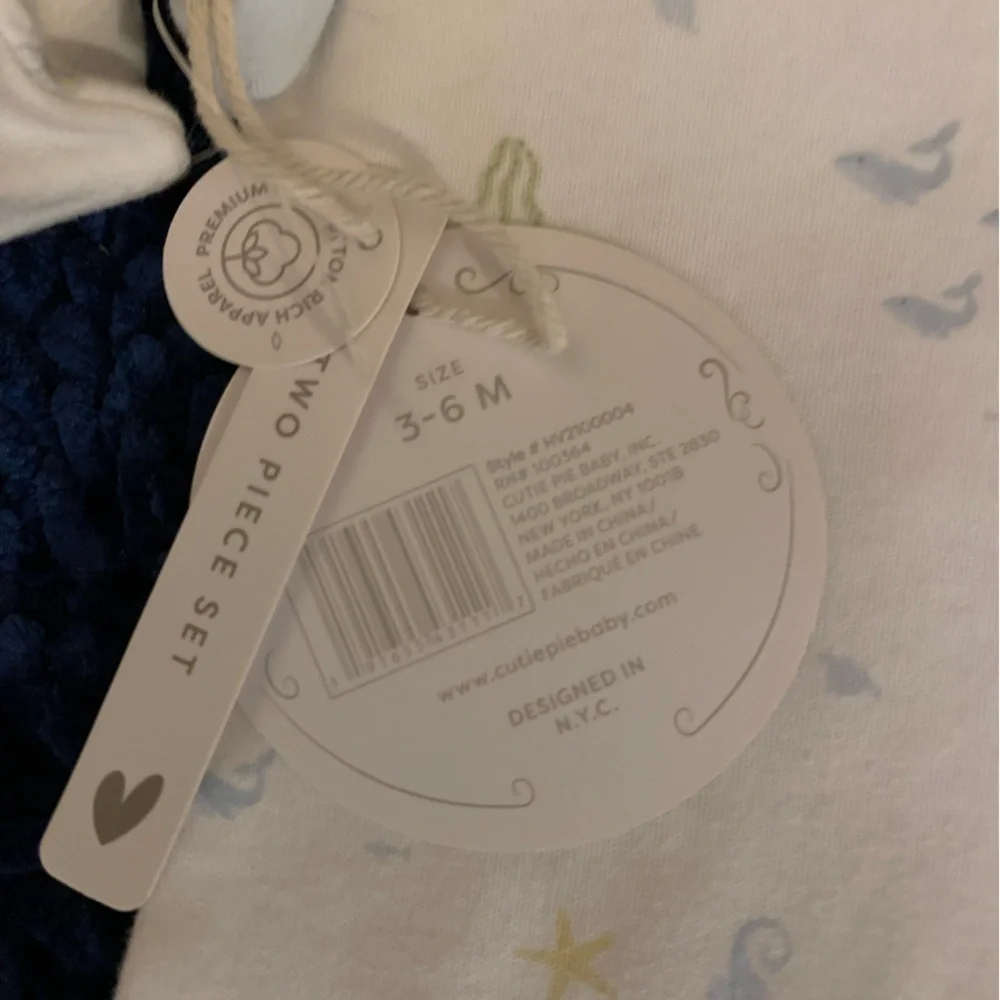 Luxe Threads Soft White Baby Onesie and Hat Set